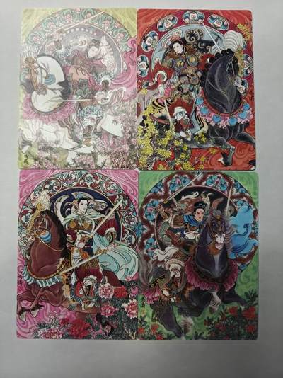 满赠PR！！龙虎卡牌-七七场（满200元包邮，无佣金，每周六结拍，欢迎送拍） - 冷烫普卡4张 星宿文创 冯涛 - 生肖三娘 