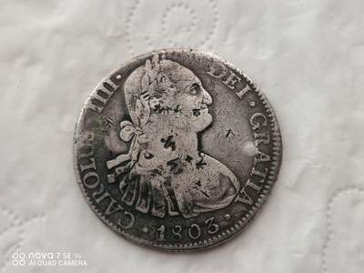 银币 - 1803年西班牙双柱大银币（26.6克）