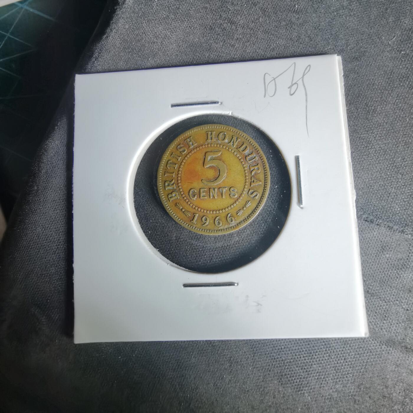 沼泽如烟--第1015场 英属洪都拉斯1966年五分