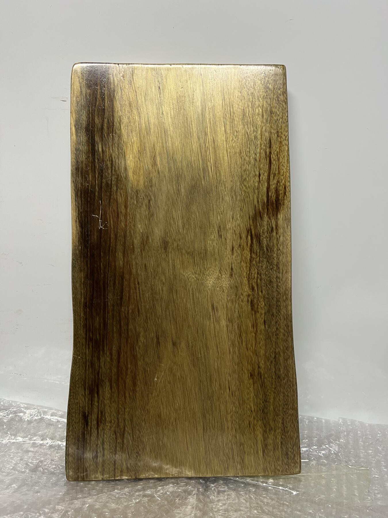 零元拍：金丝楠干泡台茶盘 金光闪闪。尺寸约：44.5/24/3CM