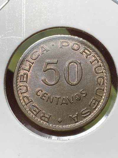 2026年第三十三场(总第二百零二场）外国精品纸夹币场(免佣金) - 带光好品–葡属安哥拉1958年50分(葡萄牙海外省时期第一版，青铜材质版)