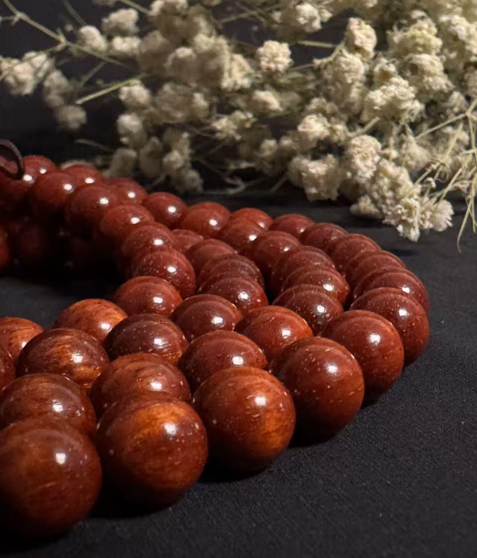 零元拍：小叶紫檀 108/0.8 佛珠长串