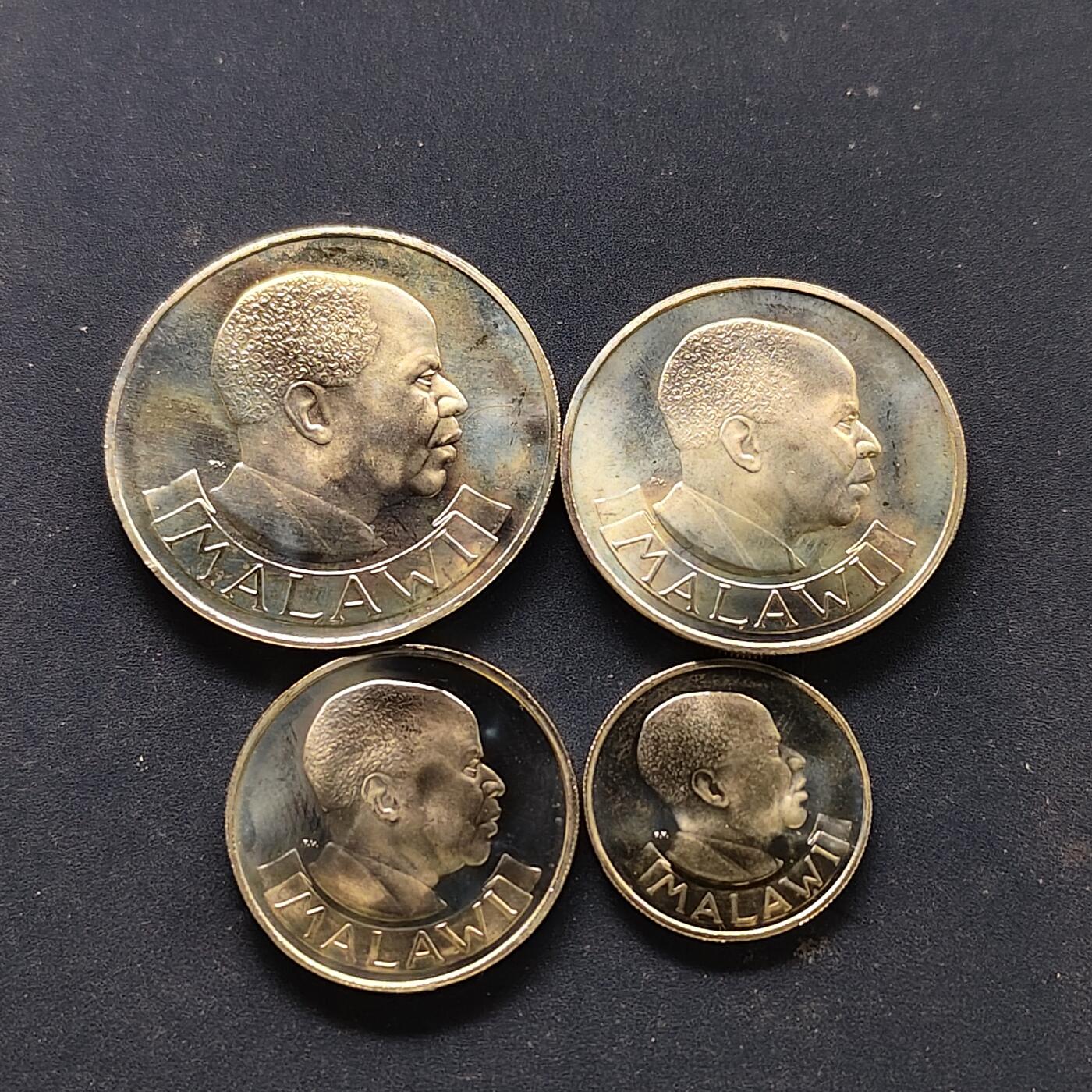 【全场包邮】纯粹捡漏拍509场 马拉维1964年独立首版官方精制套币-PS1