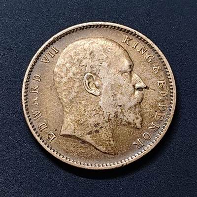 【全场包邮】纯粹捡漏拍509场 - 英属印度1906年爱德华七世1卢比银币【31毫米11.66克91.7%】