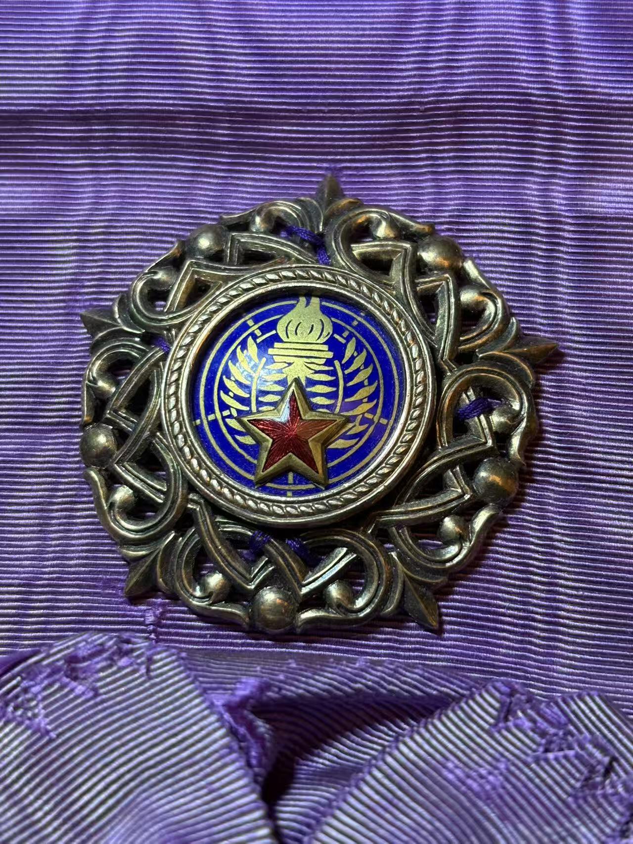 盛世勋华——号角文化勋章邮票专场拍卖第308期 南斯拉夫一级南斯拉夫之星勋章/南斯拉夫大星勋章绶章 实发159枚 只有大绶 银制