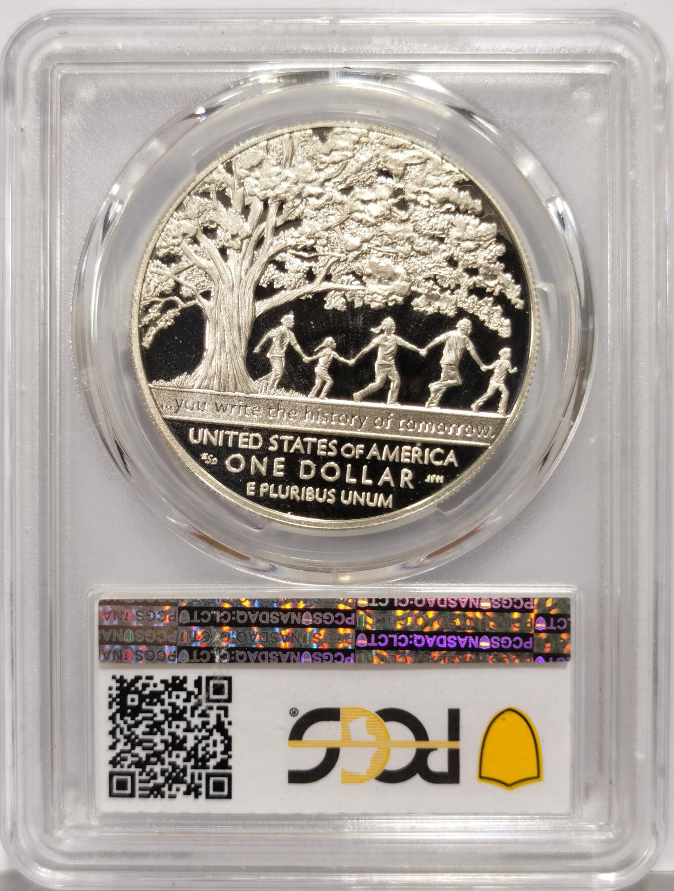 博洋堂世界钱币拍卖第163期（全场包邮） PCGS PR69DCAM 美国2017年男孩镇建立百年1美元精制纪念银币，直径38.1mm ，重26.73g，900银，发行量31610枚，2019年克劳斯世界硬币大赛 最富激情币。PROOF精制币，币面清爽干净又漂亮，状态极佳。