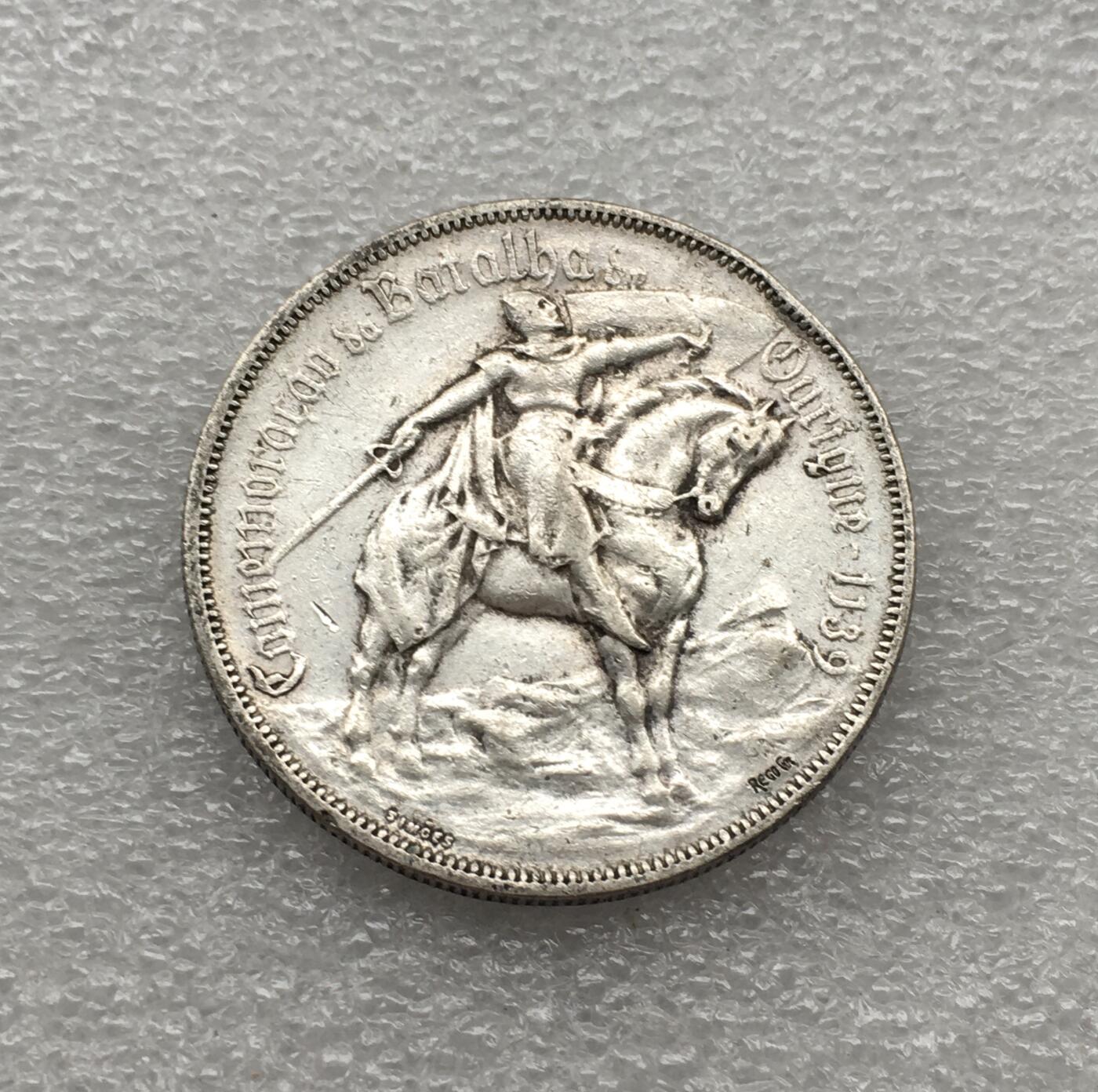 世界钱币专场拍卖 每周二开拍 1928年葡萄牙奥里基战役10埃斯库多银币