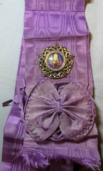 盛世勋华——号角文化勋章邮票专场拍卖第308期 - 南斯拉夫一级南斯拉夫之星勋章/南斯拉夫大星勋章绶章 实发159枚 只有大绶 银制