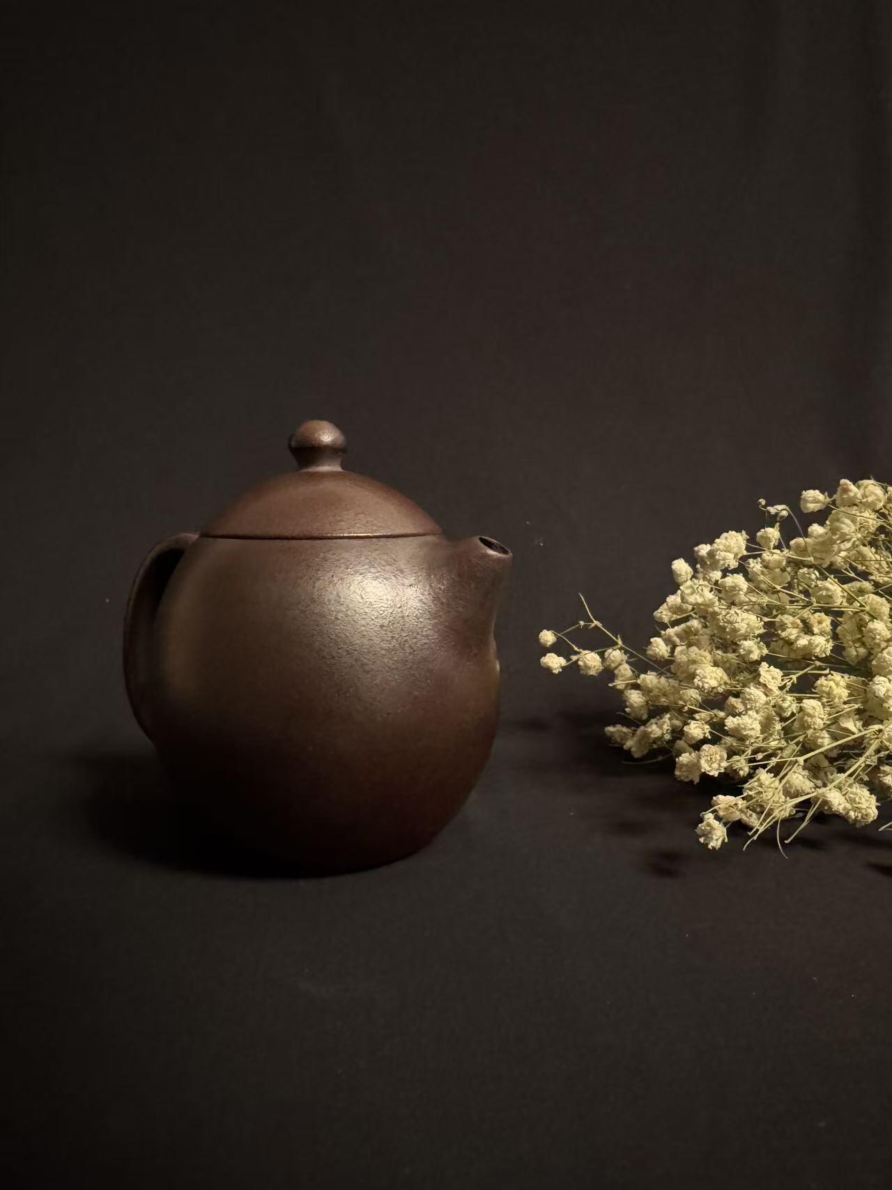 零元拍：原矿手工紫砂小龙蛋壶（200毫升