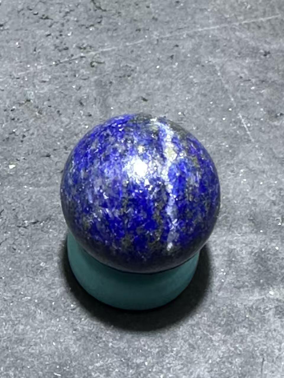 阿富汗老矿青金石通货圆珠一个！