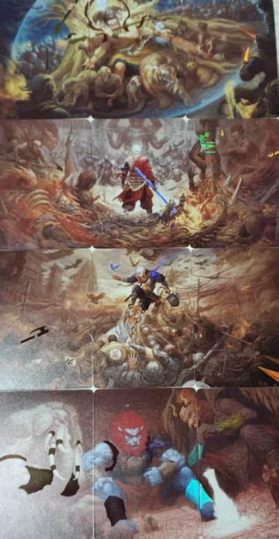 满赠PR！！龙虎卡牌-七七场（满200元包邮，无佣金，每周六结拍，欢迎送拍） - 彩闪12张 燎原焱卡 问道东方 武胜 (三拼)