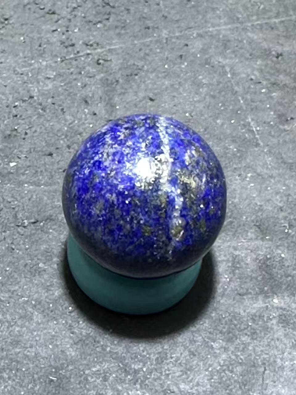 阿富汗老矿青金石通货圆珠一个！