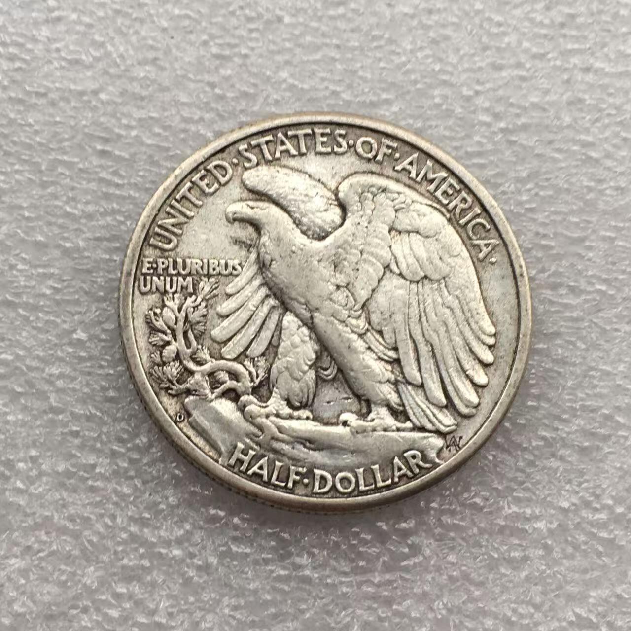 世界钱币专场拍卖 每周二开拍 1947年美国行走女神半美元银币 