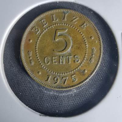 沼泽如烟--第1015场 - 伯利兹1975年五分