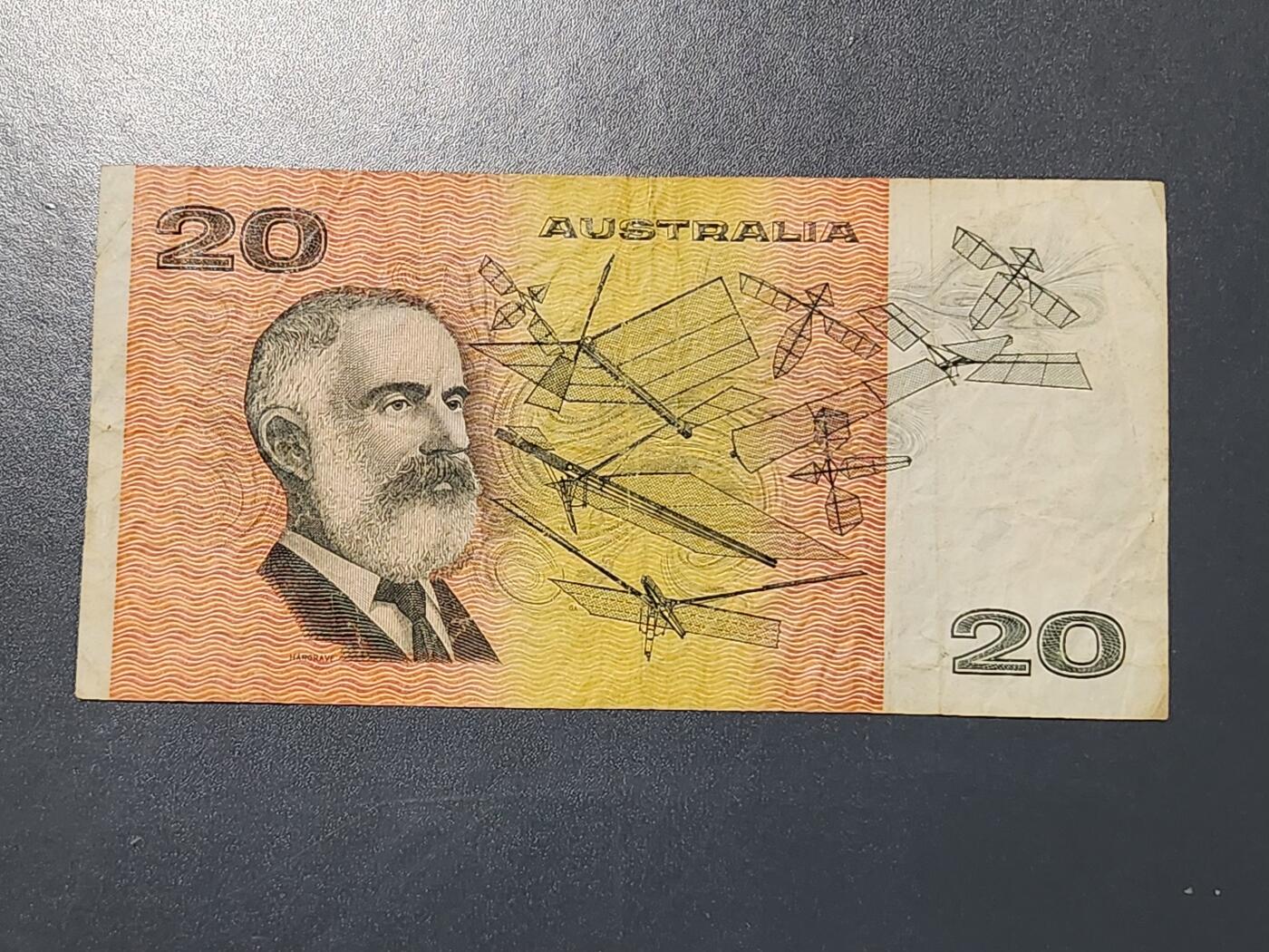 3月5号晚上8点 外国纸币自动截拍第34场 澳大利亚20原票