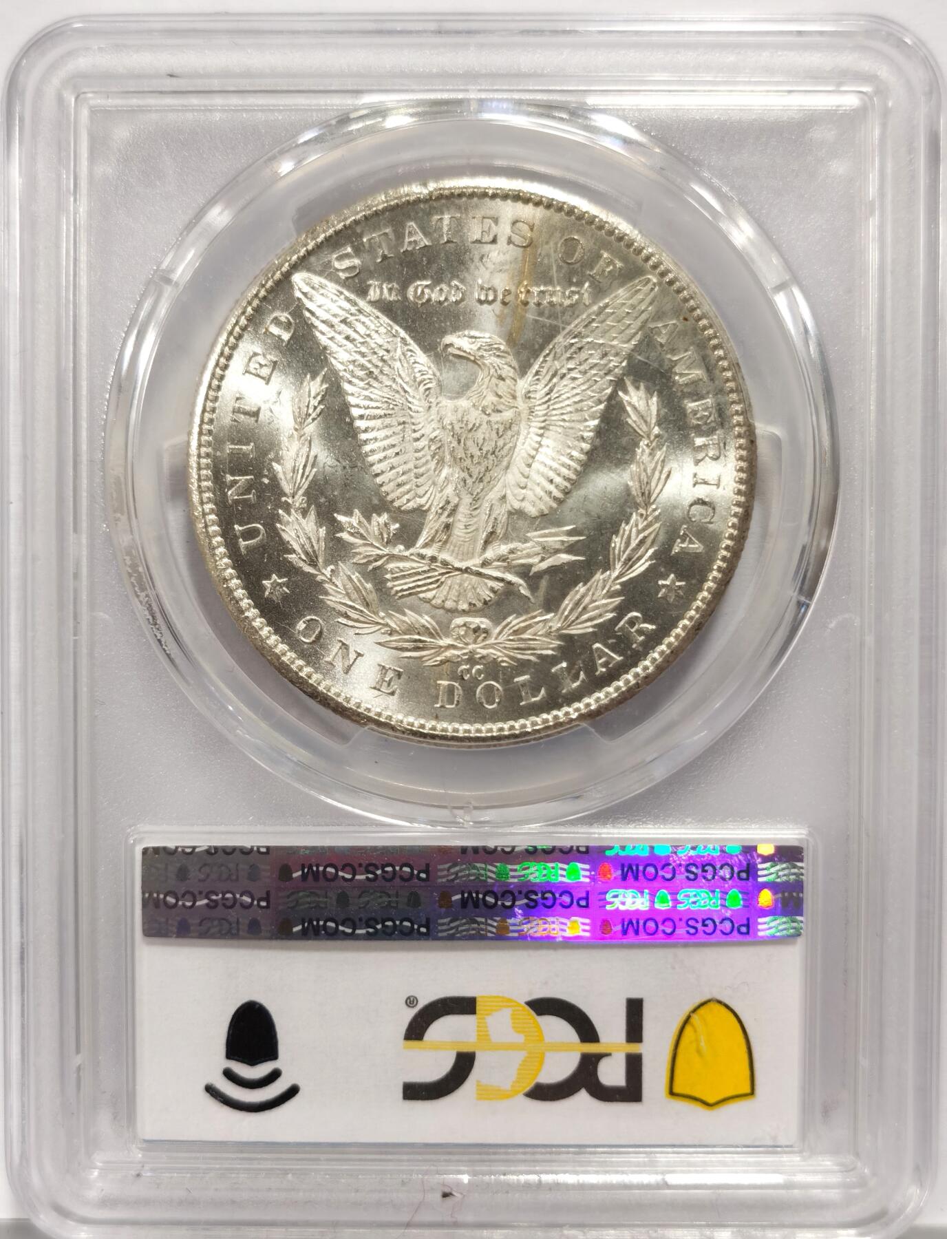 博洋堂世界钱币拍卖第163期（全场包邮） PCGS MS65 美国1884 CC 摩根 稀有卡森厂 高分难得 车轮转光