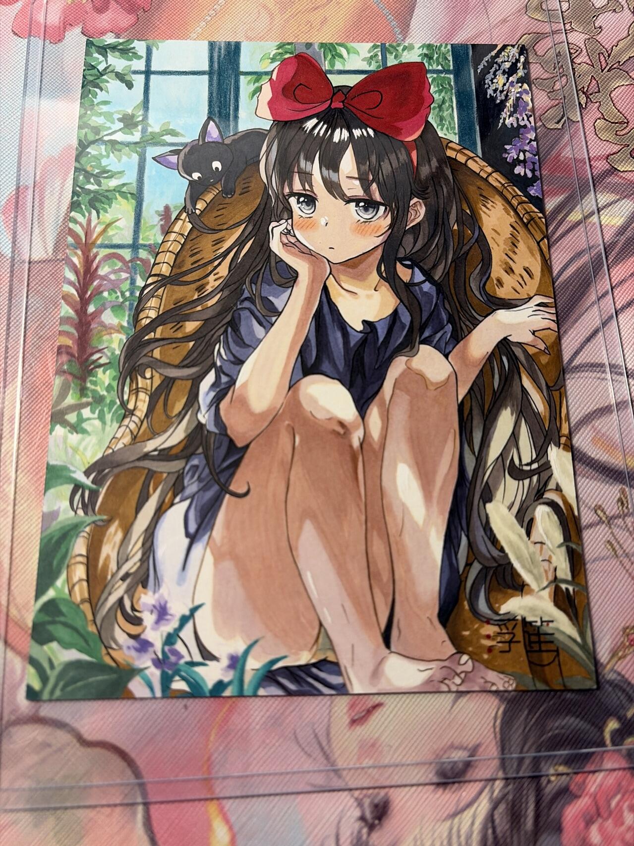 麦趣喜第三场 手绘专场 (3月13号周五晚上23点截拍，专注买家市场，福利拉满)  浮笙工作室 B6大小动漫手绘 带硬壳保护夹 125MM*176MM