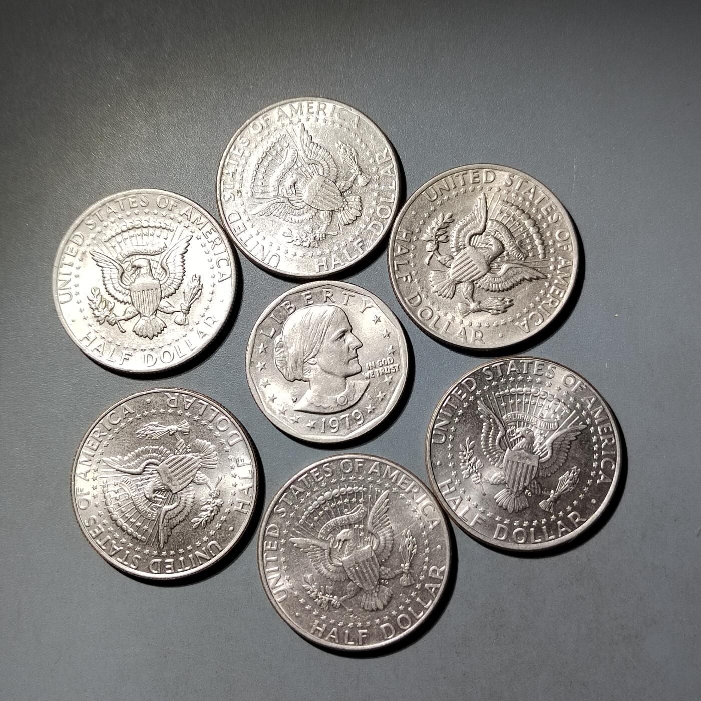 PCAI钱币  6-769  钱币纪念章邮票小专场 半美元一组