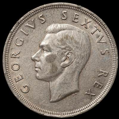 修遠堂世界钱币第106期，请看参拍说明 - 1952年南非-开普敦发现300周年5先令大银币 28.29g，50%银