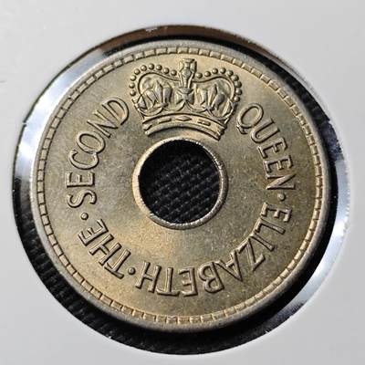 KK钱币收藏小铺   第402期 2月预留时间 周末发货 -  斐济1便士 好品