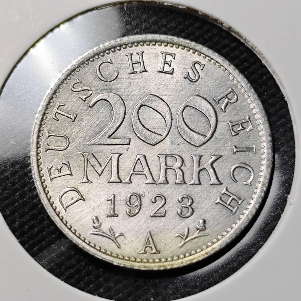 KK钱币收藏小铺   第401期 2月预留时间 周末发货 1923德国200马克 