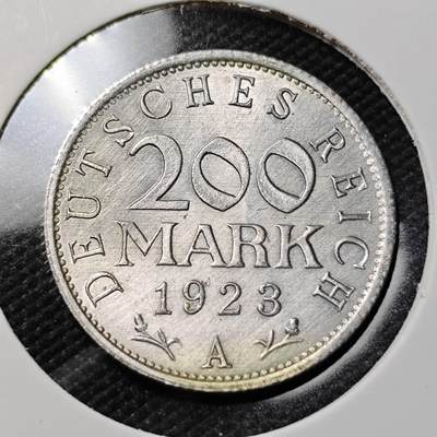 KK钱币收藏小铺   第401期 2月预留时间 周末发货 - 1923德国200马克 