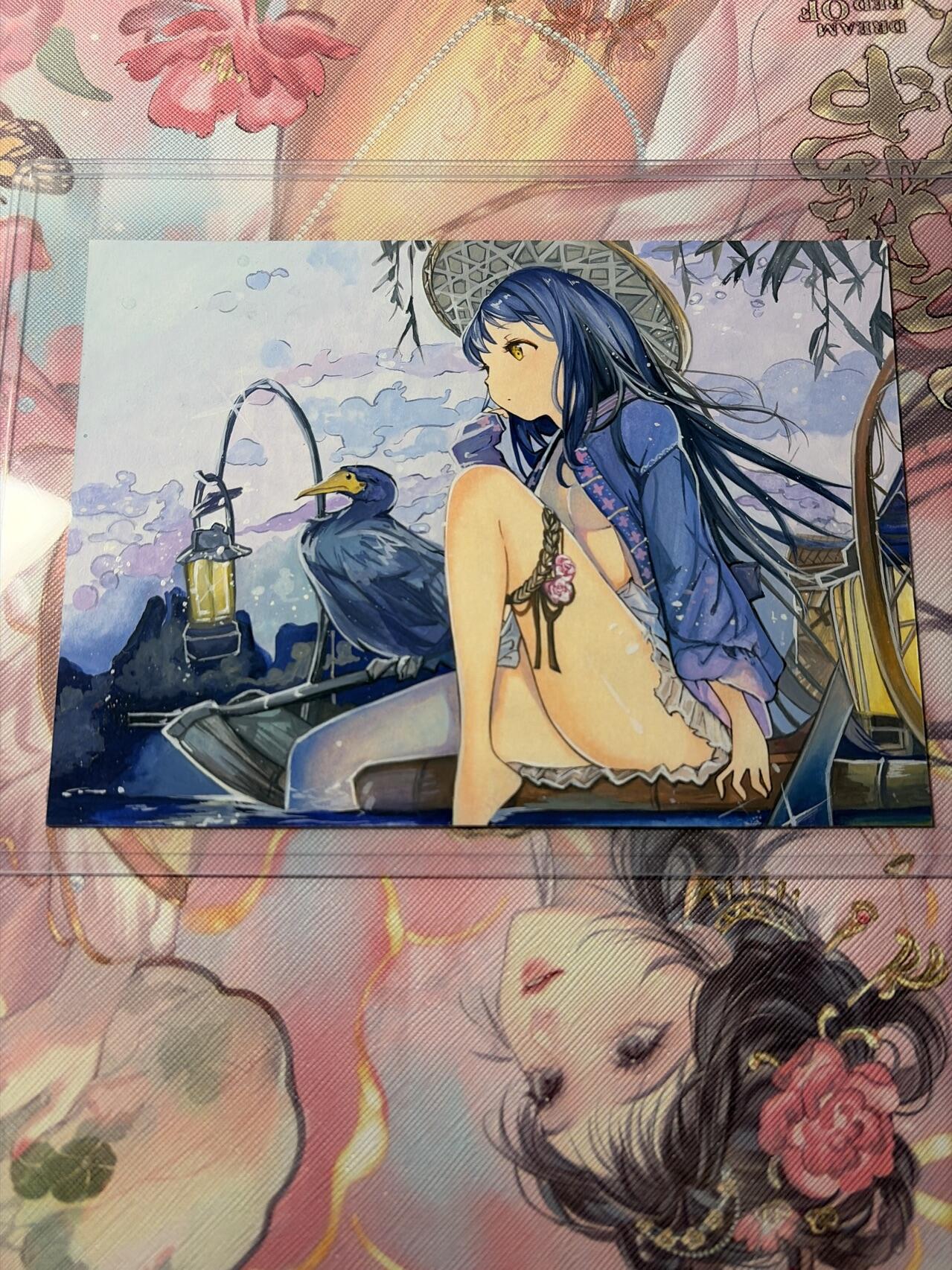 麦趣喜第三场 手绘专场 (3月13号周五晚上23点截拍，专注买家市场，福利拉满)  浮笙工作室 B6大小动漫手绘 带硬壳保护夹 125MM*176MM