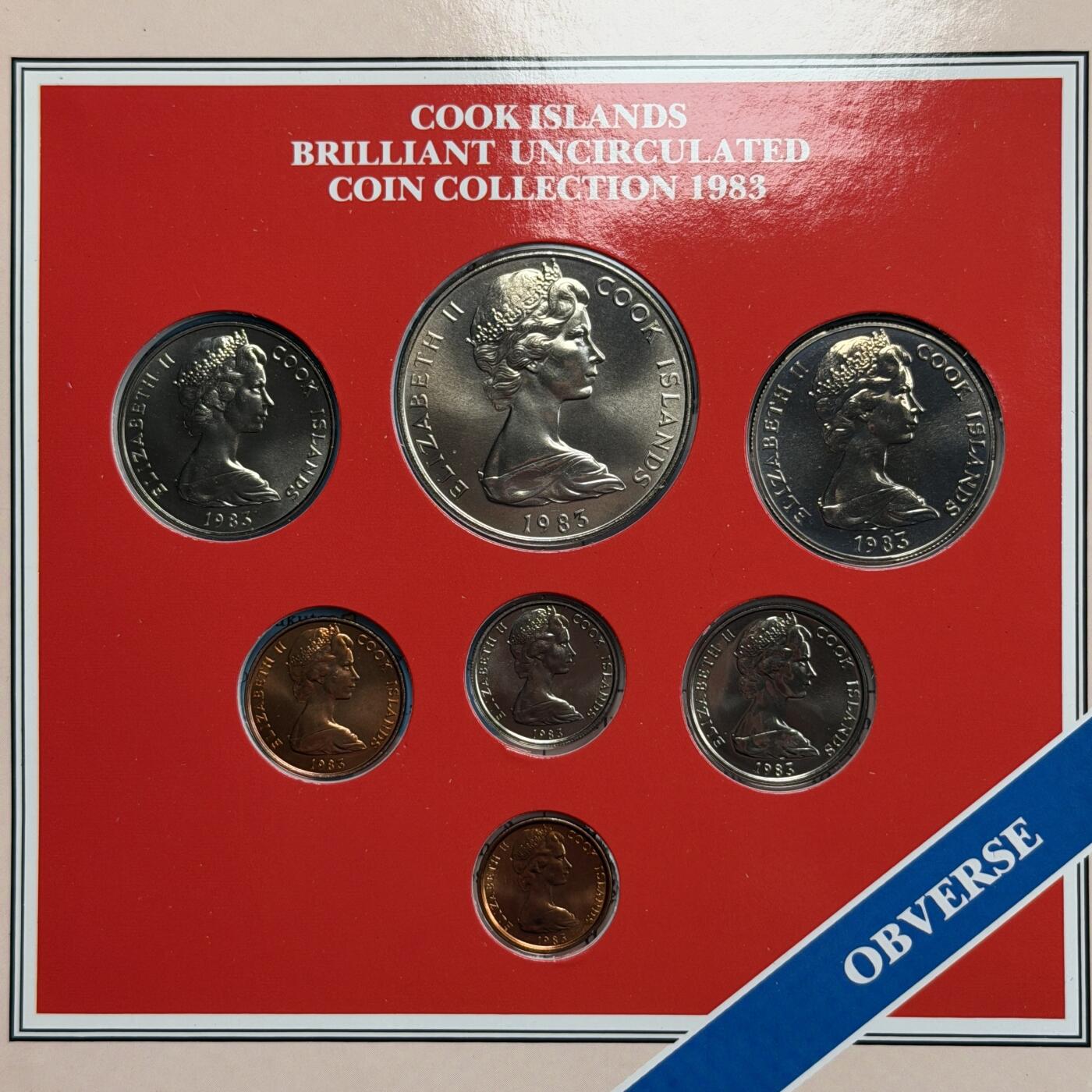 ＜星葵🌻钱币社＞硬币场·第71期·3月10日发货 库克群岛1983年卡装套币