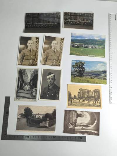 小驴勋章奖章收藏3月7日周六晚六点拍卖（珍爱和平，收藏战争，铭记历史，勿忘国耻，忠党爱国。有偿代拍，送拍规则在简介最后，参拍须阅读规则后再参拍，关系到运费包装发货时效真假辨别等关键信息，拍卖时不再发原图，看大图店主微信码在拍卖店铺介绍里） - 二战皇家空军上尉套：皇家空军I.W.J．罗伯逊 空军上尉的照片明信片一组