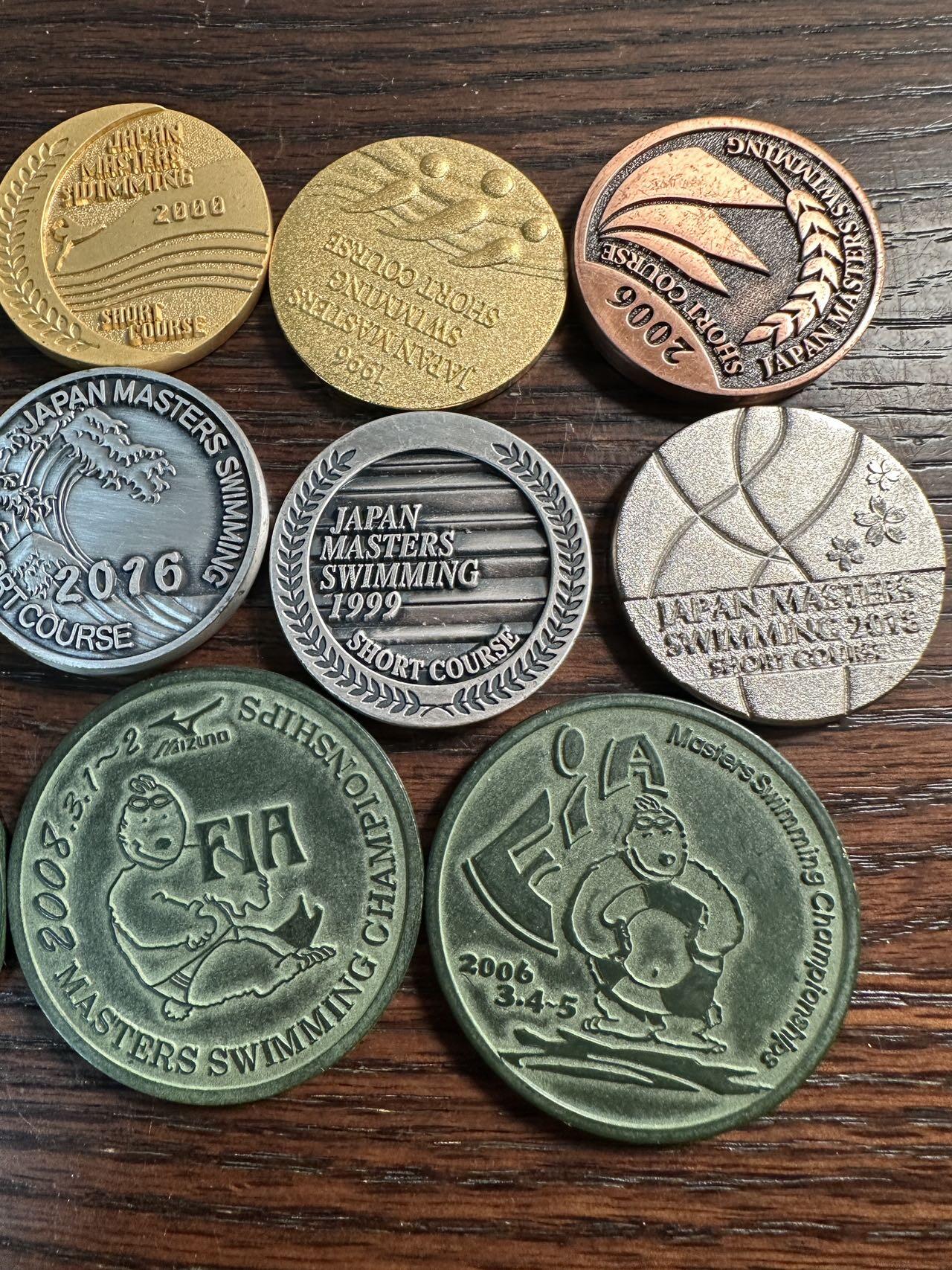 蒂克钱币-第59场 日本企业章 徽章拍卖 日本比赛纪念章11枚 总重460g