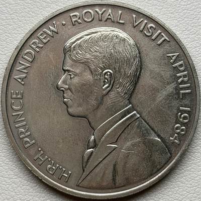 ＜星葵🌻钱币社＞硬币场·第71期·3月10日发货 - 圣赫勒拿群岛1984年安德鲁王子·皇家访问50便士克朗型纪念币