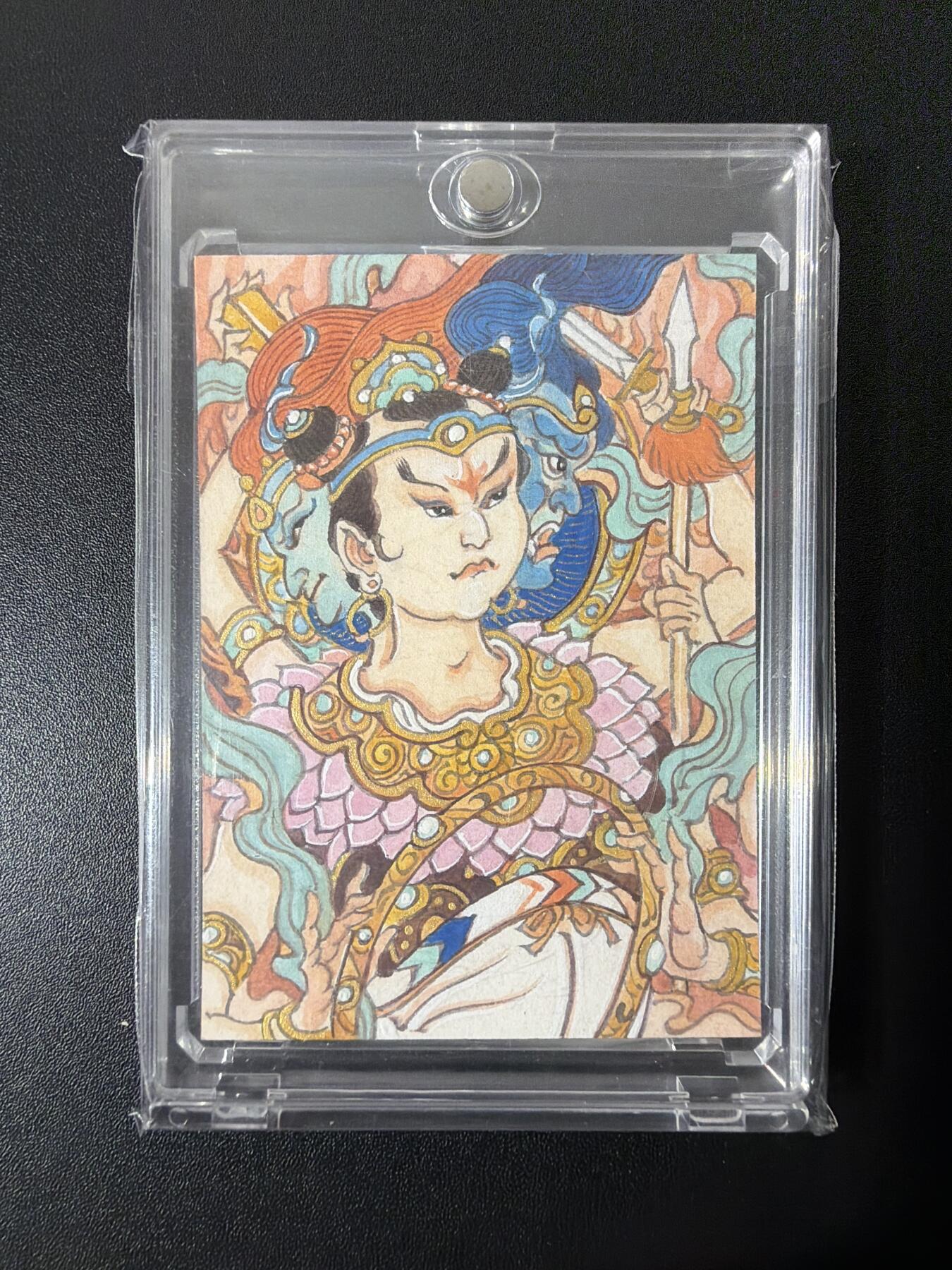 NO.26 好又多金牌大场，夯爆了的马年开门红！每周一站式配齐，方便凑单！（周6晚9点截拍，卖家免费送拍！） 【1/1手绘卡】昆仑万象 陈岱青老师手绘卡 三坛海会大神哪吒 丙午马年新春作品【金枪叱咤惊妖胆，混天绫卷鬼神惊】