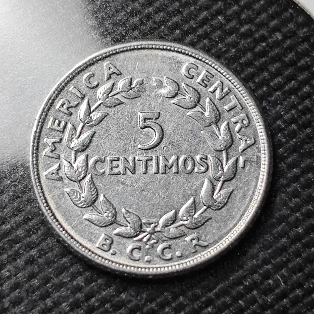 KK钱币收藏小铺   第401期 2月预留时间 周末发货  1958哥斯达黎加5分