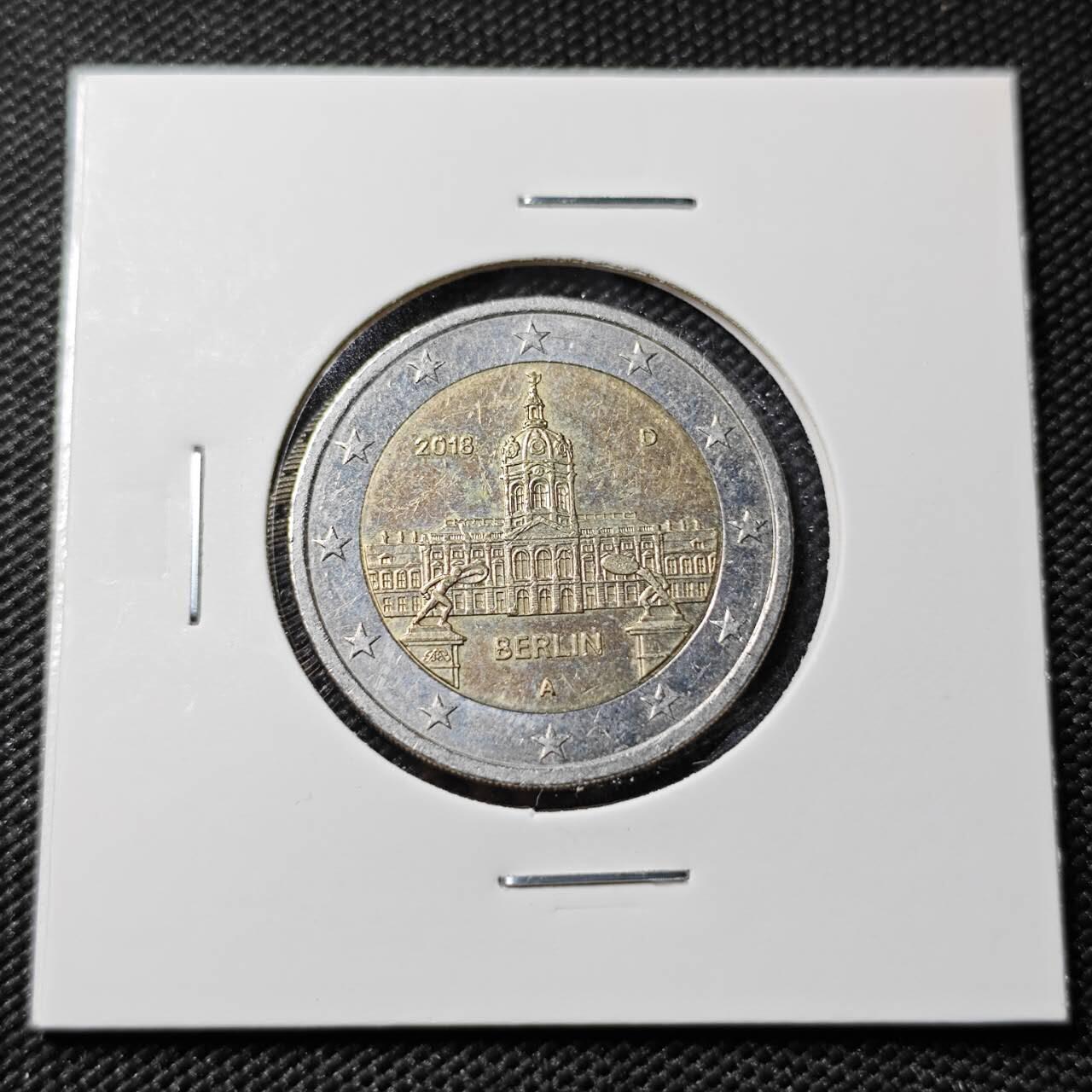 KK钱币收藏小铺   第401期 2月预留时间 周末发货  2018欧元2欧