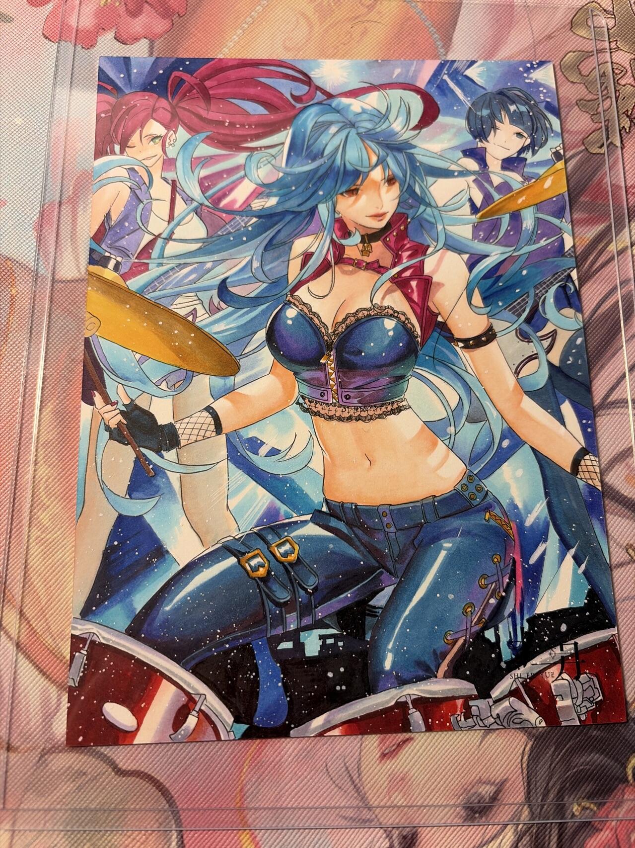 麦趣喜第三场 手绘专场 (3月13号周五晚上23点截拍，专注买家市场，福利拉满)  浮笙工作室 B6大小动漫手绘 带硬壳保护夹 125MM*176MM