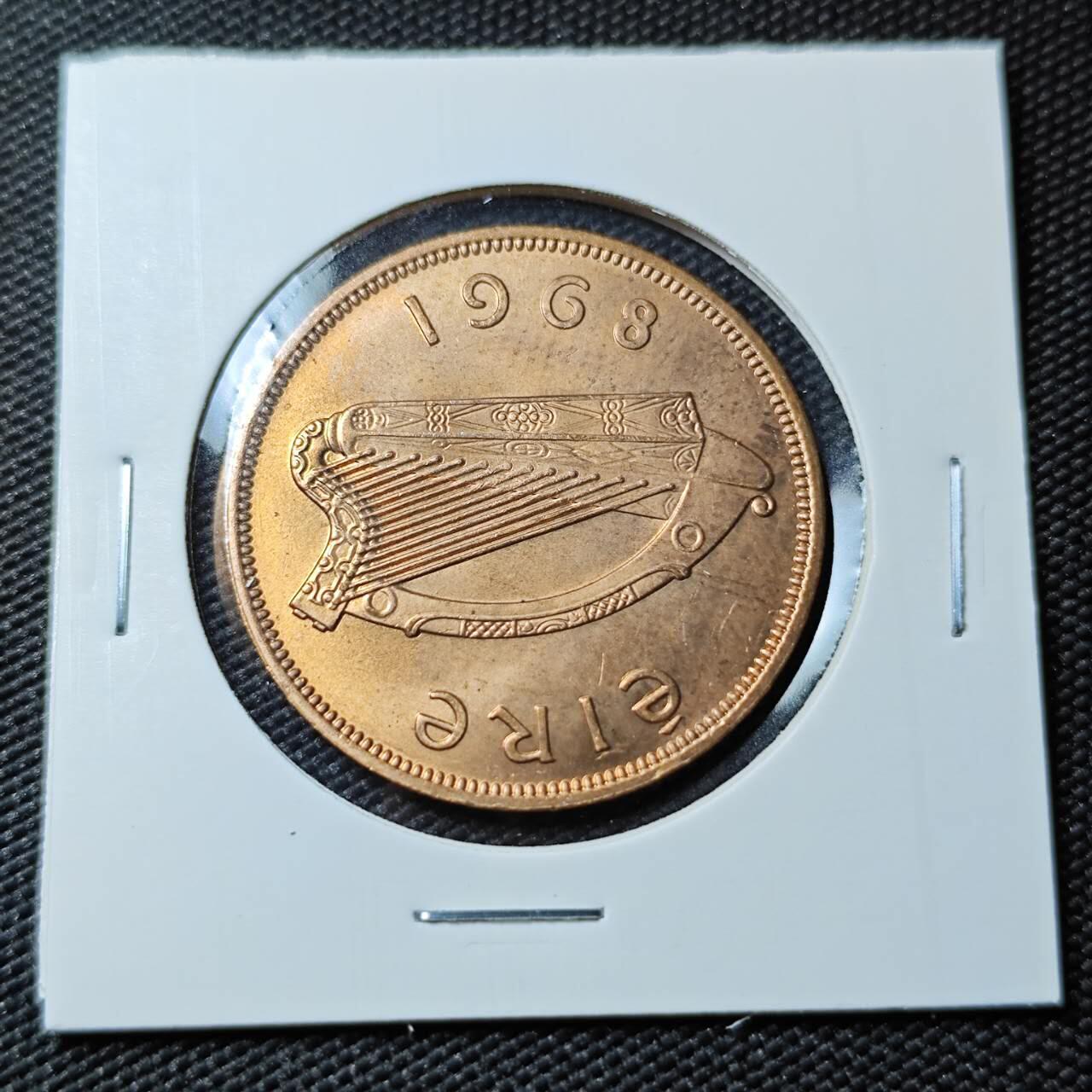 KK钱币收藏小铺   第402期 2月预留时间 周末发货  爱尔兰1便士铜币 母鸡 好品