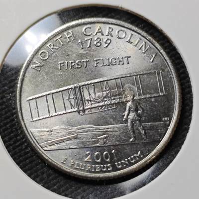 KK钱币收藏小铺   第401期 2月预留时间 周末发货 -  美国25分纪念币 好品