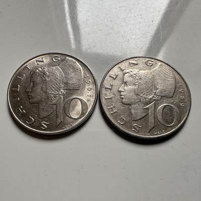 🌹外币初藏🌹🐯2026年第25场  每周二四六晚8️⃣点 接代拍 - 奥地利10先令两枚