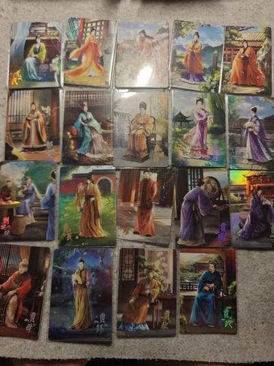 满赠PR！！龙虎卡牌-七七场（满200元包邮，无佣金，每周六结拍，欢迎送拍） - 彩闪19张不重复 红楼梦角色