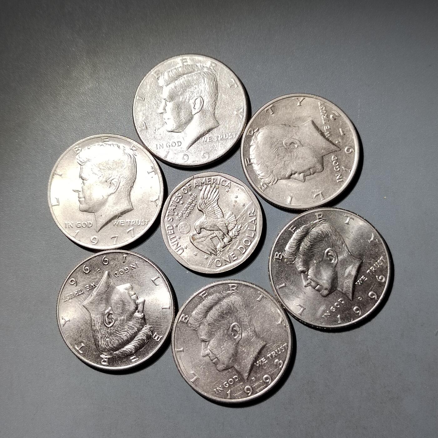 PCAI钱币  6-769  钱币纪念章邮票小专场 半美元一组