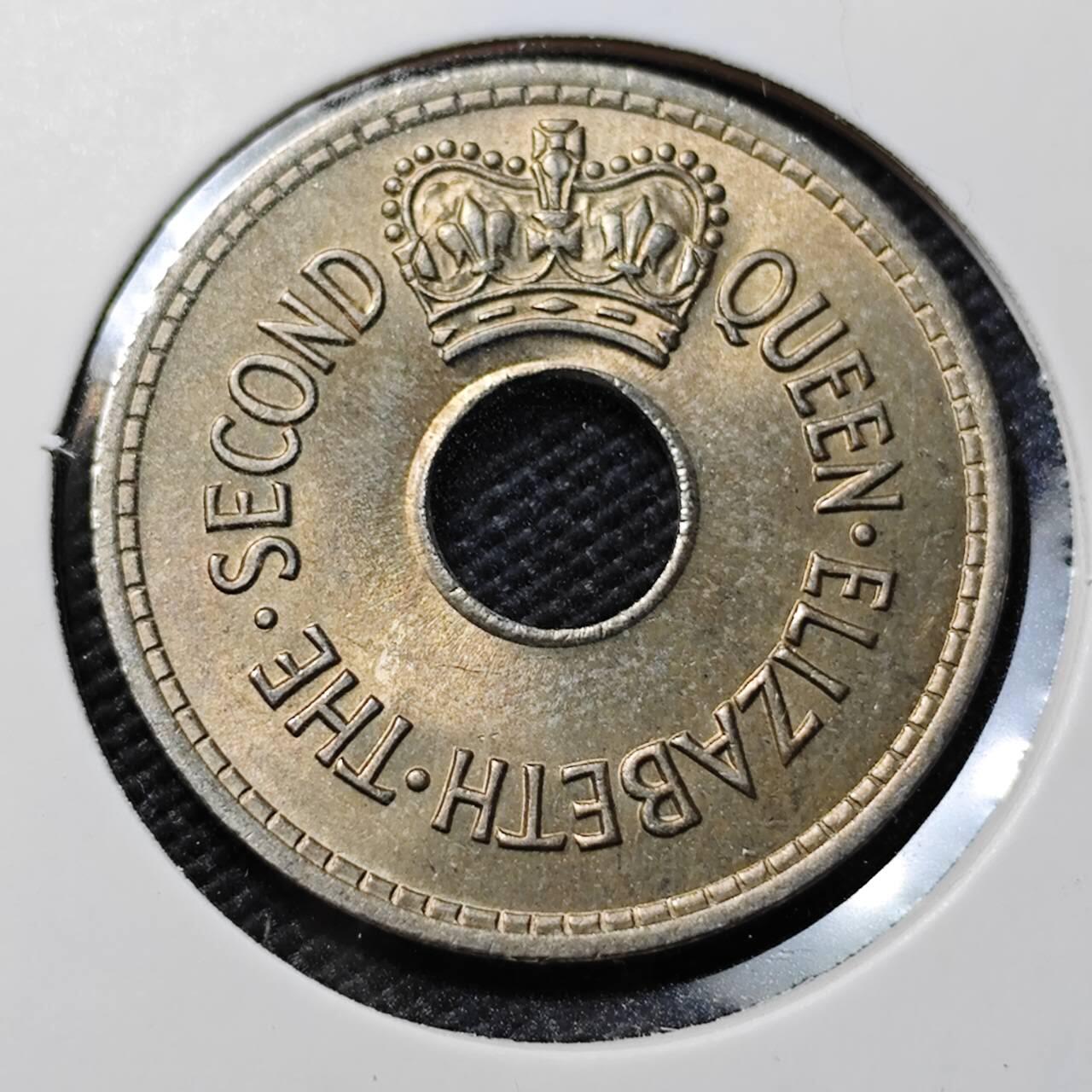 KK钱币收藏小铺   第402期 2月预留时间 周末发货  斐济1便士 好品