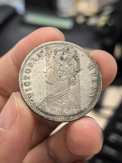 博洋堂世界钱币拍卖第163期（全场包邮） - 英属印度1862年维多利亚1卢比银币