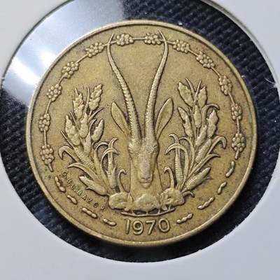 KK钱币收藏小铺   第401期 2月预留时间 周末发货 -  1970西非10法郎