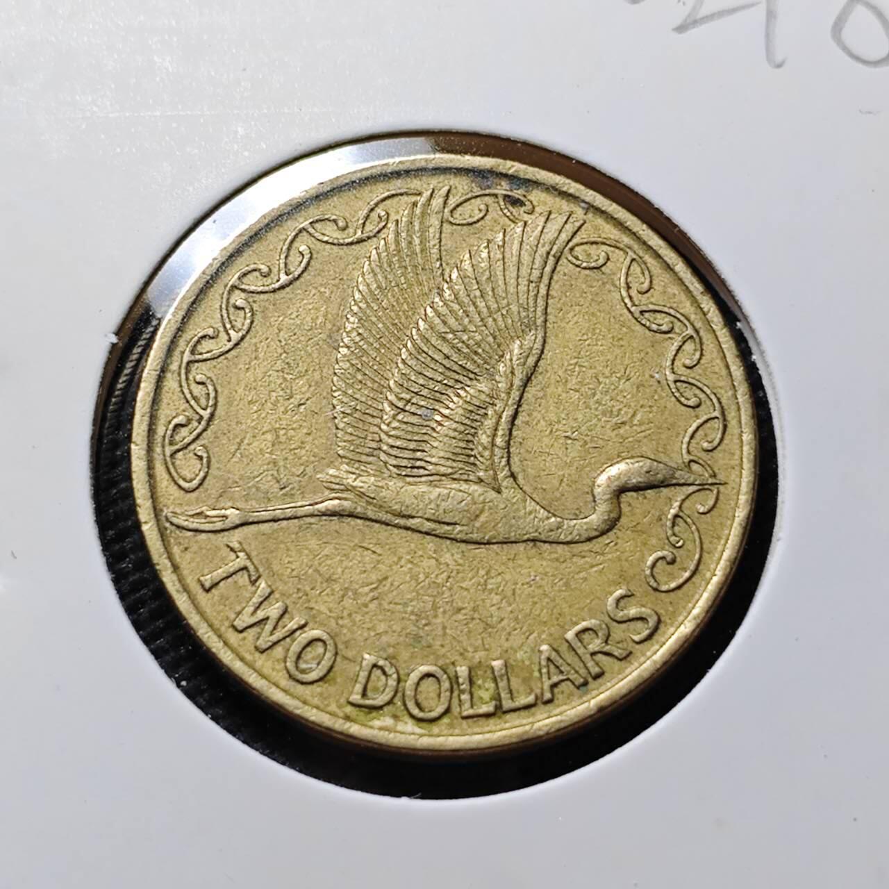 KK钱币收藏小铺   第402期 2月预留时间 周末发货  新西兰2元