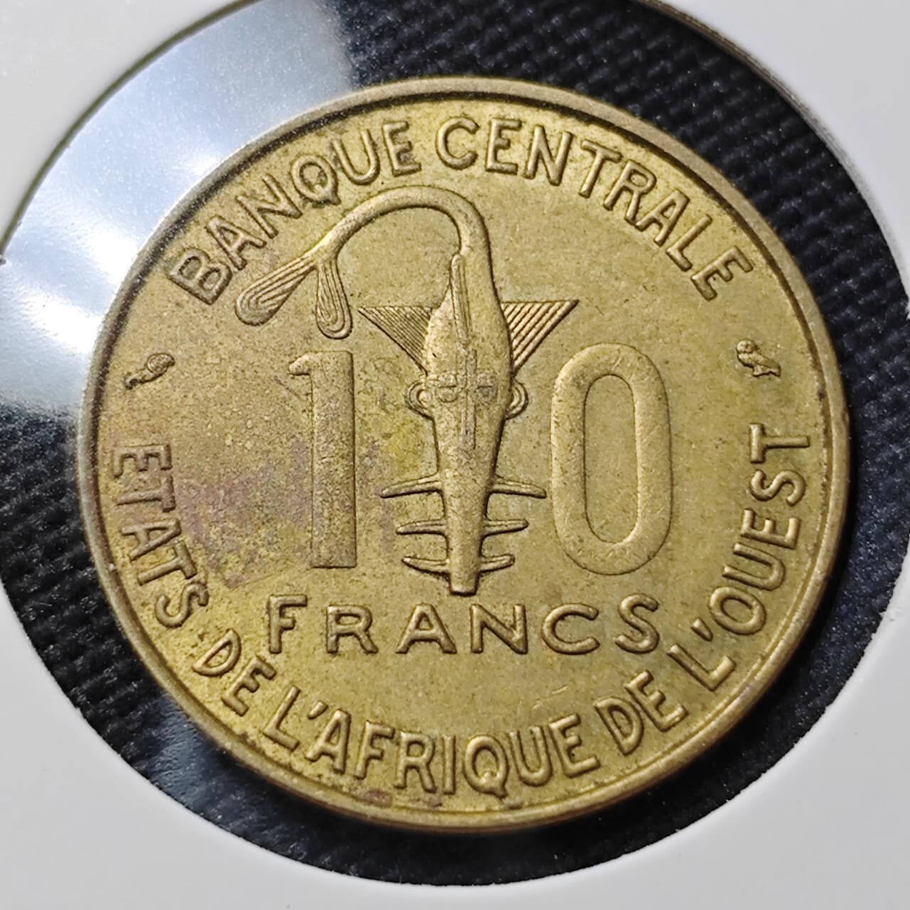 KK钱币收藏小铺   第401期 2月预留时间 周末发货 1971西非10法郎 