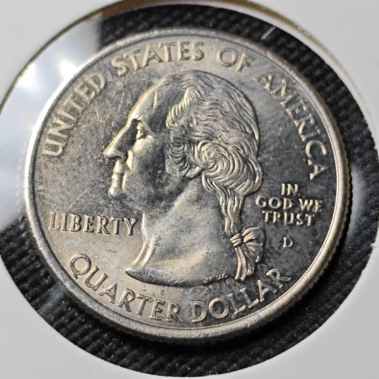 KK钱币收藏小铺   第401期 2月预留时间 周末发货  美国25分纪念币 好品