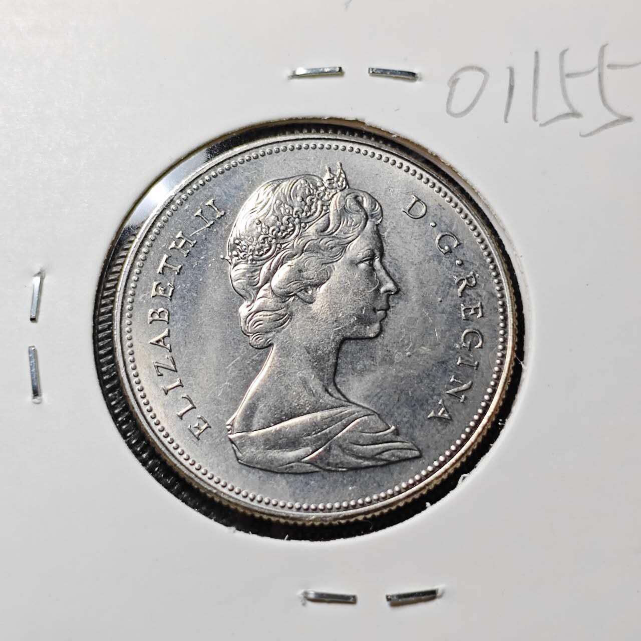 KK钱币收藏小铺   第401期 2月预留时间 周末发货 1971加拿大50分 好品 