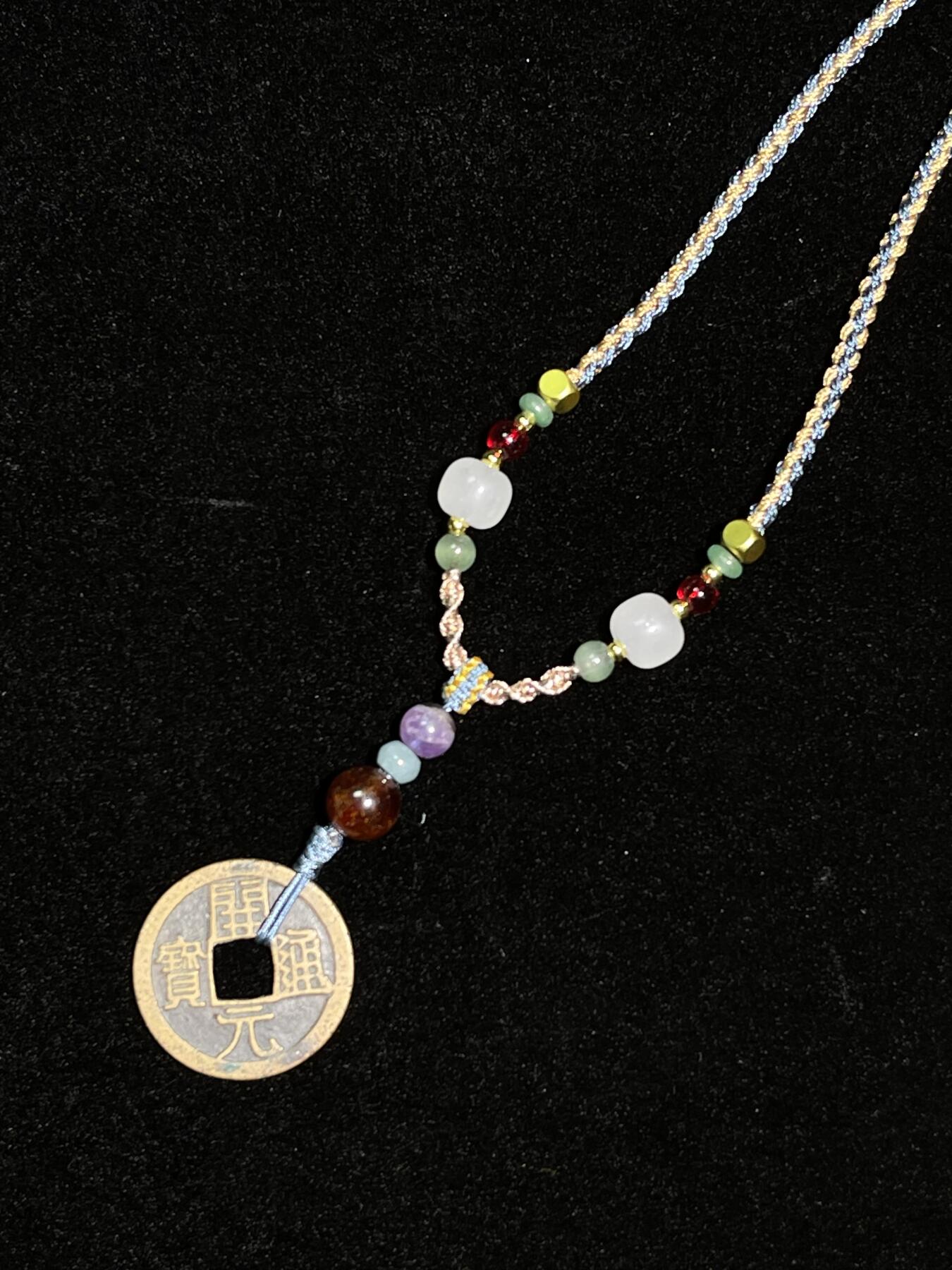 开元通宝古钱币护身符项链