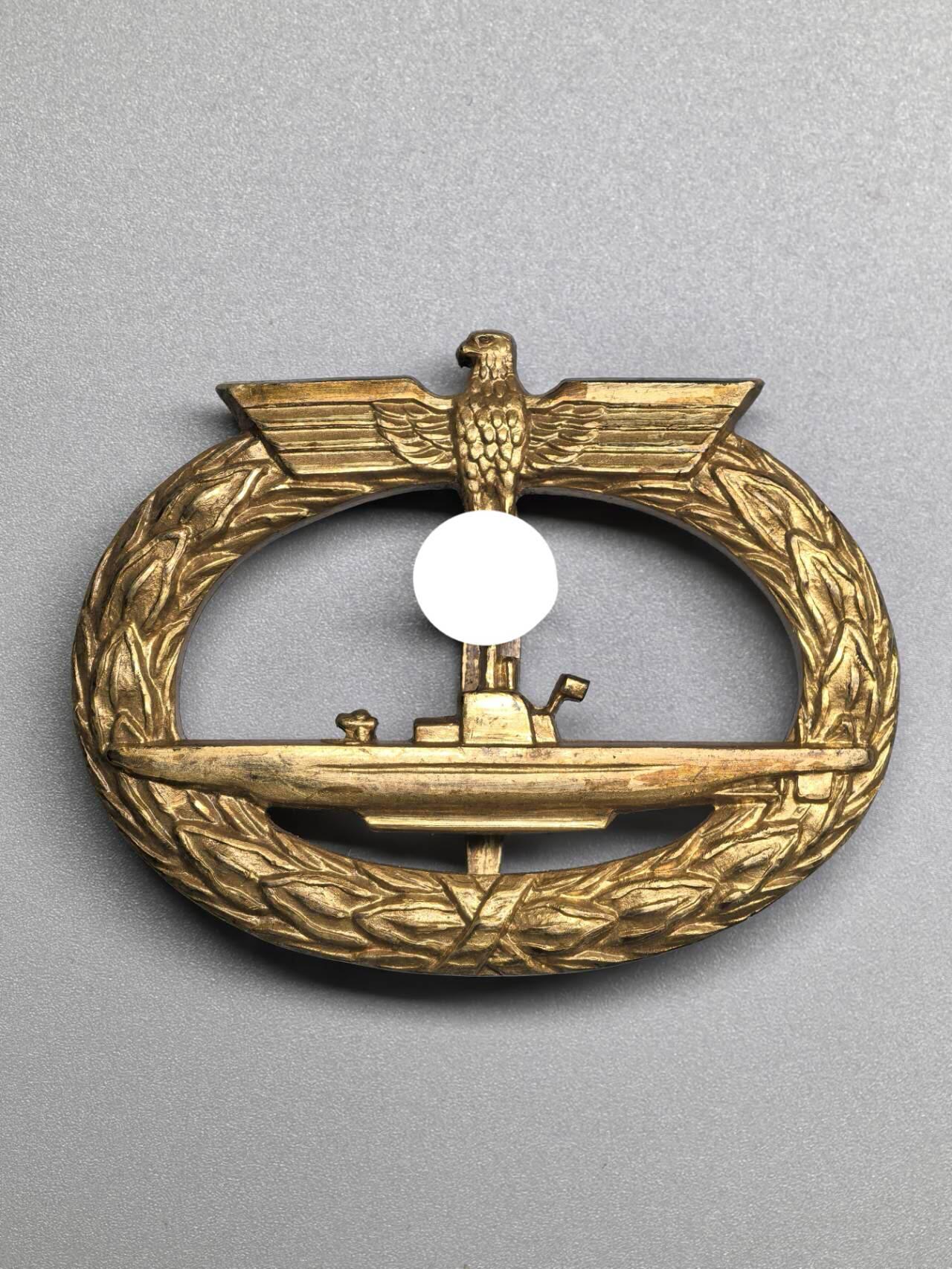 小驴勋章奖章收藏3月7日周六晚六点拍卖（珍爱和平，收藏战争，铭记历史，勿忘国耻，忠党爱国。有偿代拍，送拍规则在简介最后，参拍须阅读规则后再参拍，关系到运费包装发货时效真假辨别等关键信息，拍卖时不再发原图，看大图店主微信码在拍卖店铺介绍里） 工艺品 海军U艇奖章 非原品