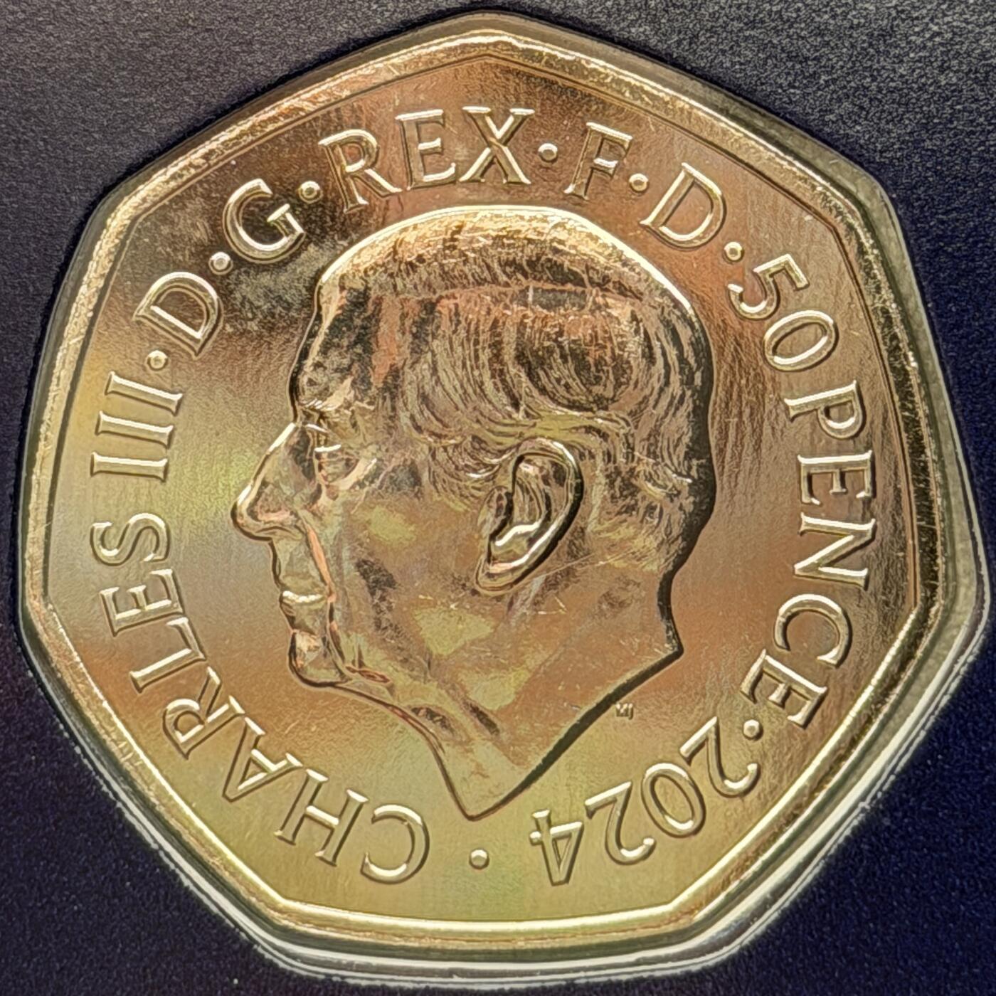 ＜星葵🌻钱币社＞硬币场·第71期·3月10日发货 英国2024年咕噜牛的孩子卡装50便士纪念币